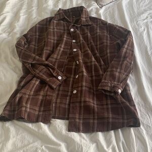 Brown Flannel Shirt
